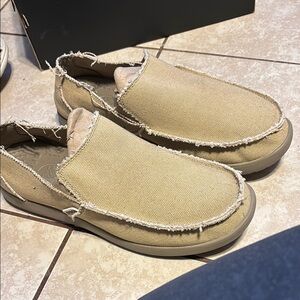 CROCS Tan Loafers Slip-On Shoes